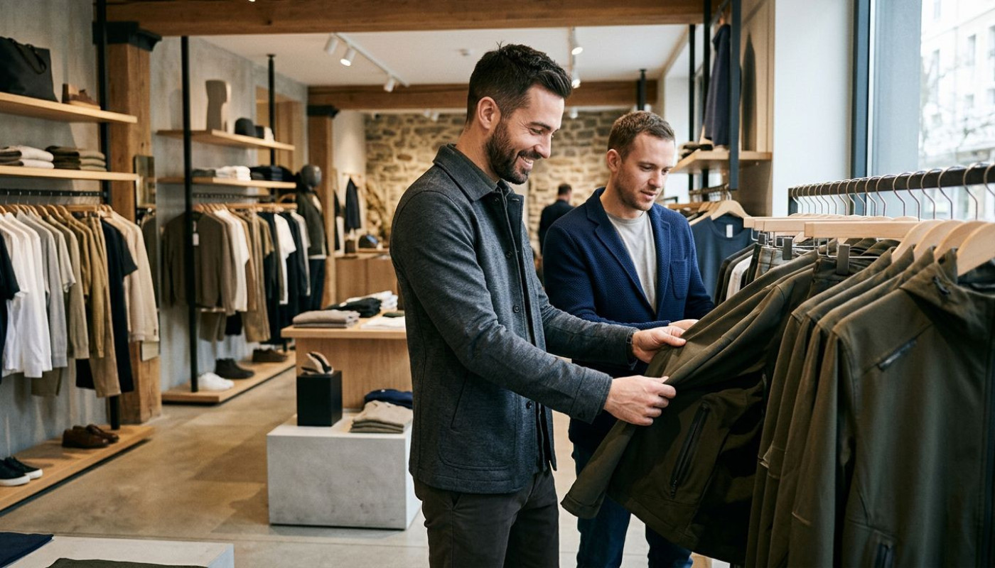 Évolution des tendances boutique : matières innovantes au service du confort masculin